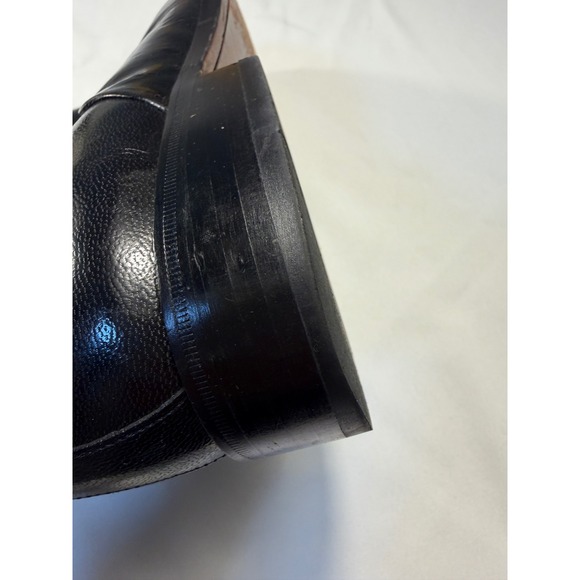 Marks & Spencer Mens Black Italian Leather Cap Toe Oxford Dress Shoes 42 EU 8 UK main image 5